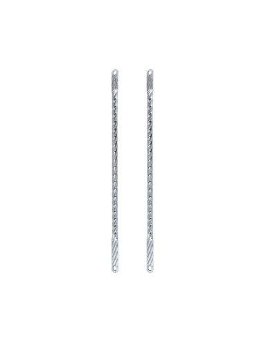 26 Square Twisted Spring Fork Bars Chrome.